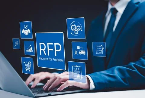 RFP, Request for Proposal Business Concept. Foto stock