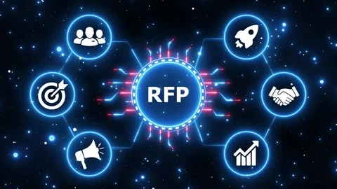 RFP request for proposal business planning concept motion. Stock Footage 337082305