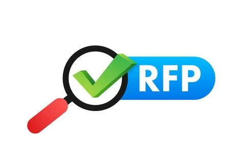 RFP request for proposal icon. Vector stock illustration. イラスト素材