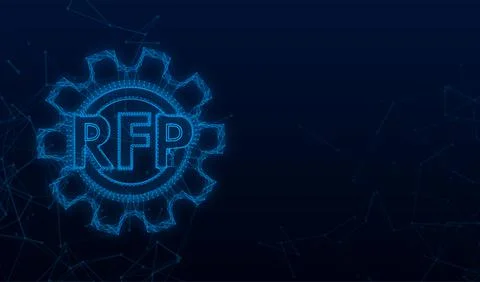 RFP request for proposal plexus icon. Vector stock illustration. Stock Illustration