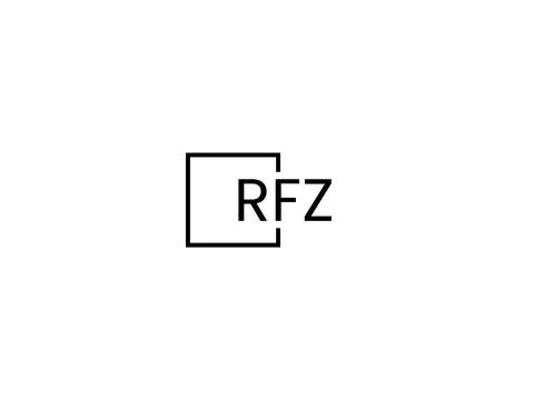 RFZ letter initial logo design vector illustration Stock Illustration