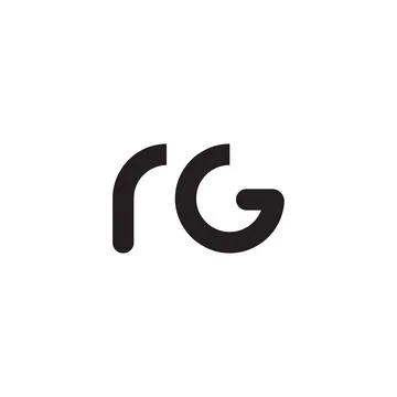 Rg initial letter vector logo Stock-Illustration