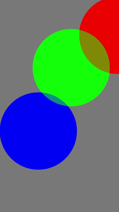 RGB Circles on Gray Background (Vertical) Stock-Footage 308070365