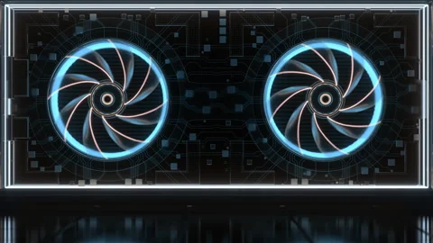 RGB Colored Graphics Card background Stock Footage 309384097
