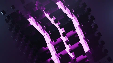 RGB Colored Hypercube Stock Footage 177523623