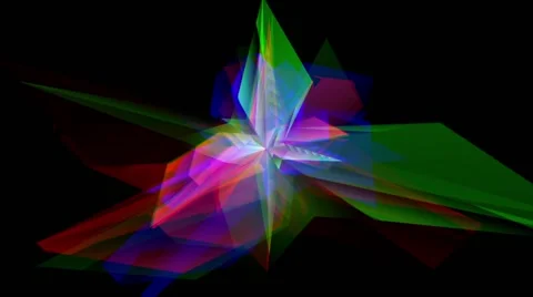 RGB Crystals Stock Footage 65425509