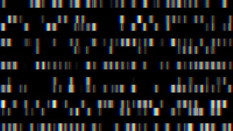 RGB Data Block Distortion Background Loop Stock Footage 336029596