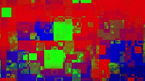 RGB glitch error, vibrant digital abstract background with a fragmented Stock Footage 331236928