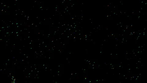 RGB Glitch Particles on Black Background - Digital Noise Loop 库存影片 341578070