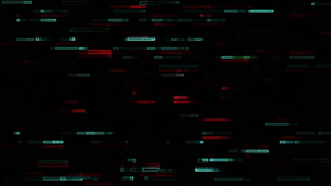 RGB glitching screen interference on a black background, vfx animation Stock Footage 161503593