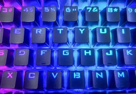 RGB Keyboard Background / Texture Stock Photos