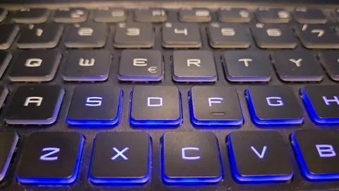 RGB keyboard side left Stock Footage 289746920