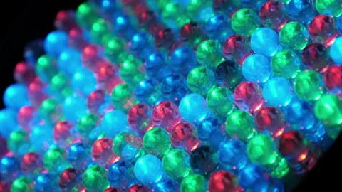 RGB LED Lights Close Up Stock Footage 296109159
