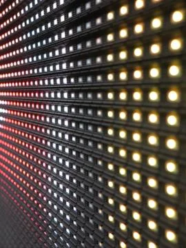 RGB LED screen panel texture Stock Photos