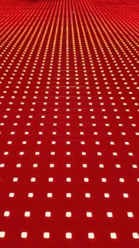 RGB LED screen panel texture. Close-up of a pixel LED screen with bokeh for w Stock Photos