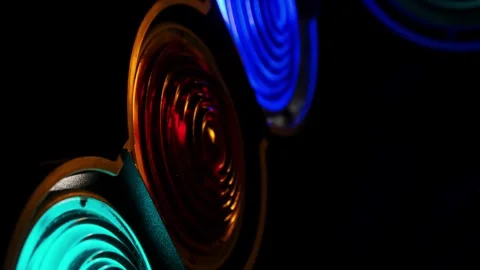 RGB Lights Background Stock Footage 289614965