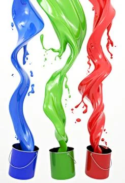 RGB Paint Stock Illustration