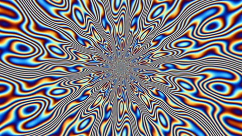 RGB Pattern of Rippling Waves Zooming Towards Viewer Stock Footage 139736931
