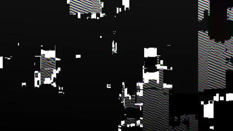 RGB pixel glitch background with digital error distortion and flickering in.. Stock Illustration