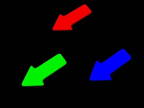 RGB pointer on black. 3d RGB pointer on black. 3d Copyright: xZoonar.com/S... Stock Photos