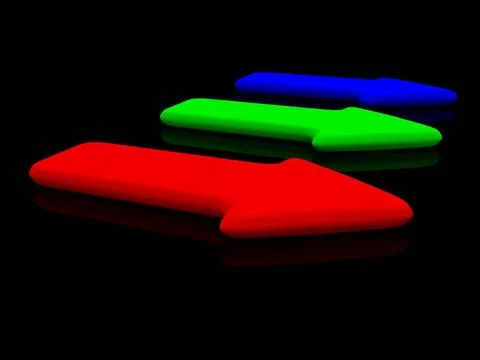 RGB pointer on black. 3d RGB pointer on black. 3d Copyright: xZoonar.com/S... Stock Photos
