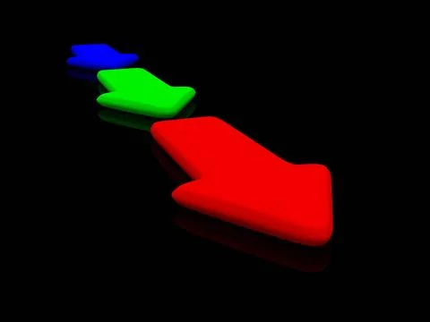 RGB pointer on black. 3d RGB pointer on black. 3d Copyright: xZoonar.com/S... Stock Photos
