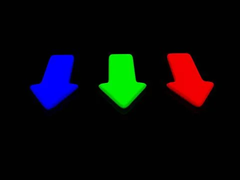 RGB pointer on black. 3d RGB pointer on black. 3d Copyright: xZoonar.com/S... Stock Photos