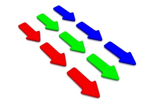 RGB pointer on white. 3d RGB pointer on white. 3d Copyright: xZoonar.com/S... Stock Photos
