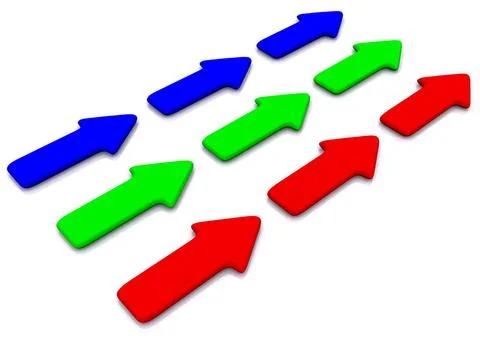 RGB pointer on white. 3d RGB pointer on white. 3d Copyright: xZoonar.com/S... Stock Photos