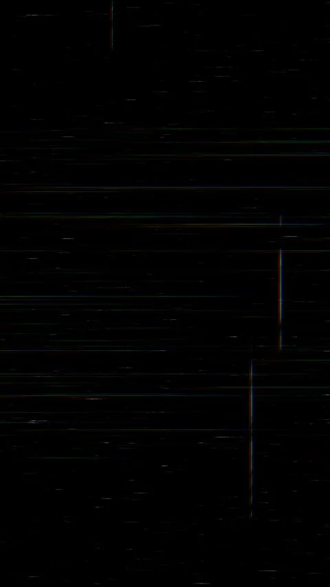 RGB scan lines scattered across dark background with digital flicker and signal Stock Footage 333909371