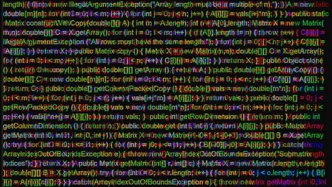 RGB sep source code block scroll Stock Footage 73293961