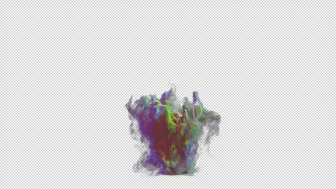 RGB smoke explosion Stock Footage 338189722