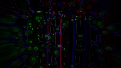 RGB Space Warp Stock Footage 84998415