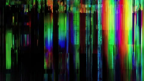 RGB Vertical Glitch Stripes Background Video stock 328275024