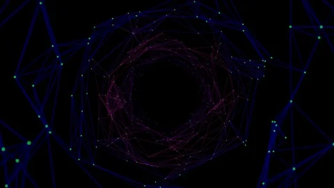 RGBA Futuristic Tunnel (Loop) Stock Footage 83289253