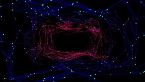 RGBA Futuristic Tunnel (Loop) Stock Footage 83381559