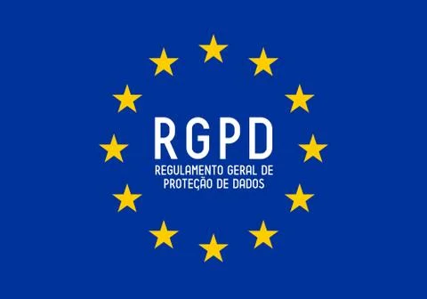 RGPD/ GDPR (English) - General Data Protection Regulation Stockillustratie
