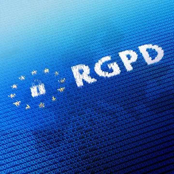 RGPD/ GDPR - General Data Protection Regulation concept - 3D illustration Illustrazione stock