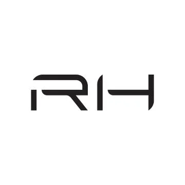 Rh initial letter vector logo icon Illustrazione stock