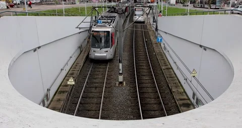 Rheinbahn in Dusseldorf Video stock 142425959