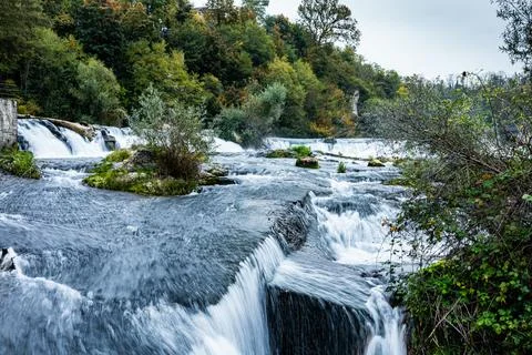 Rheinfall waterfall trip Stock Photos