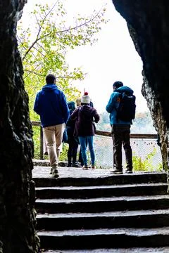 Rheinfall waterfall trip Stock Photos