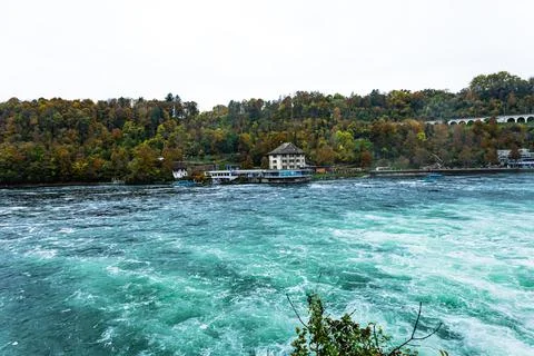 Rheinfall waterfall trip Stock Photos