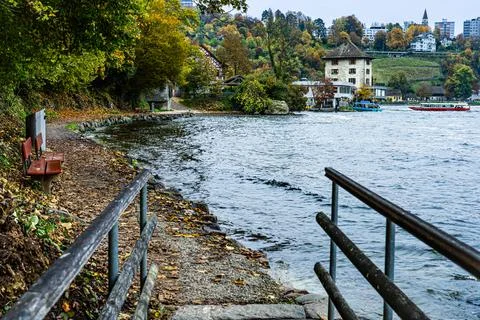 Rheinfall waterfall trip Stock Photos