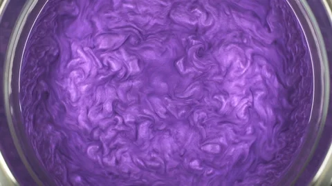 Rheoscopic fluid. Beautiful movement of particles in a liquid. Fantastic Stock Footage 128590591