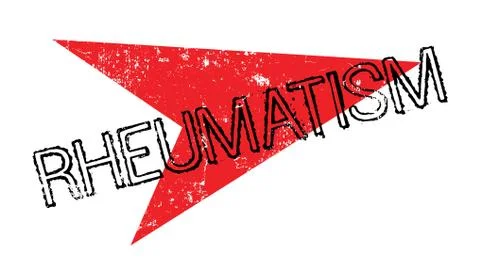 Rheumatism rubber stamp Stock Illustration