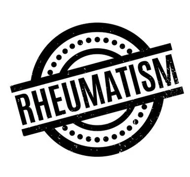 Rheumatism rubber stamp Stock Illustration