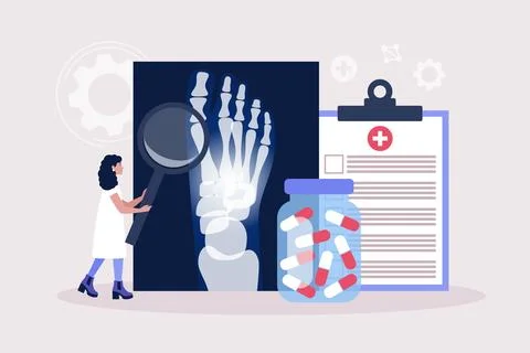 Rheumatology concept Stock Illustration