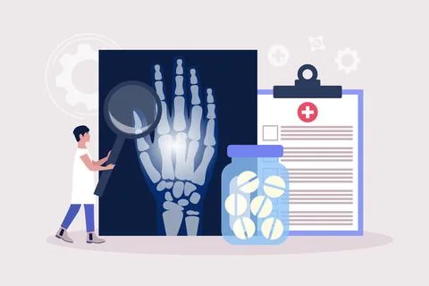 Rheumatology concept Stock Illustration