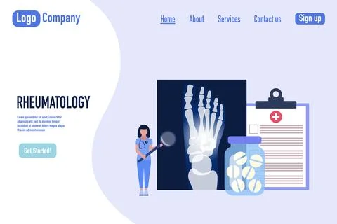 Rheumatology concept Stock Illustration